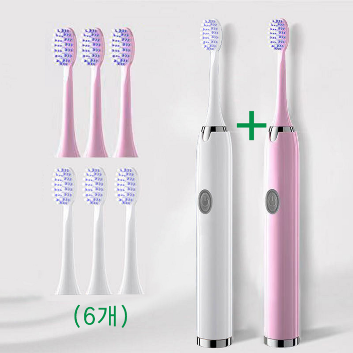 11전동 칫솔 자동 압력센서 음파 전동 칫솔리필모 세트