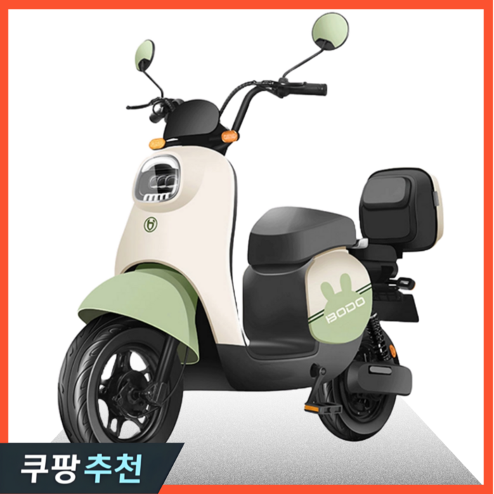 모토에코 안전한 전기 스쿠터 전동 오토바이 바이크 자토바이 배달용 이륜 자전거 출퇴근, 그린, 6세대 전기스쿠터 22A