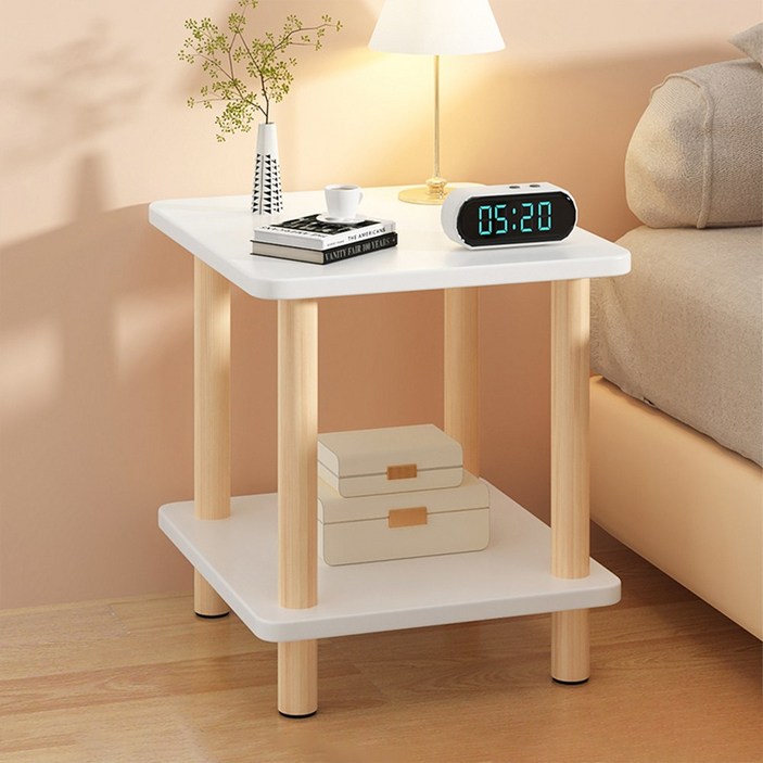 루센트리 튼튼한 침대 협탁 거실 원목 수납장 사이드 테이블