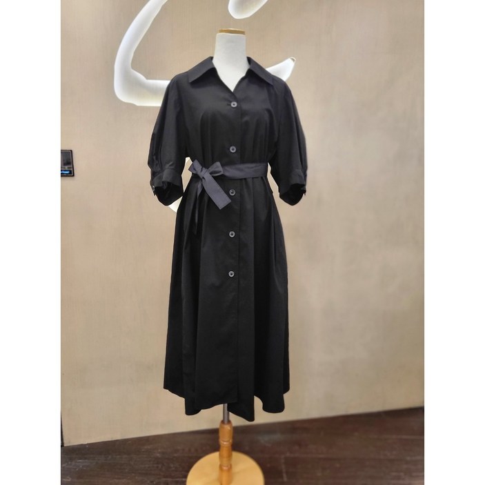 ((지컷))백 플리츠 벨티드 원피스  7224337700 뉴코아일산