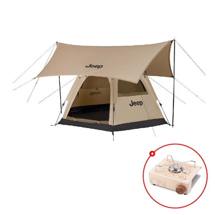 지프 인스턴트 오토 헥사 돔 타프세트 BTS 큐브세트