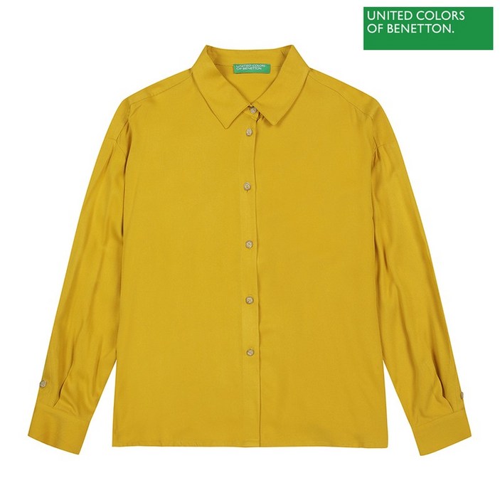베네통  Button detail color blouse 2F 53B2DQ02O 29U