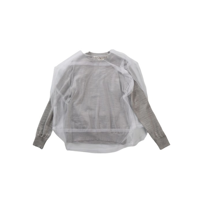 꼼데가르송 layered sweatshirt