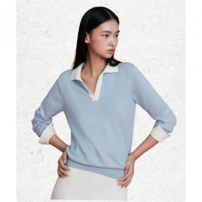 매장정품 더엣지 THEATG 4PACK 배색 셔츠니트 2049691515 1345769