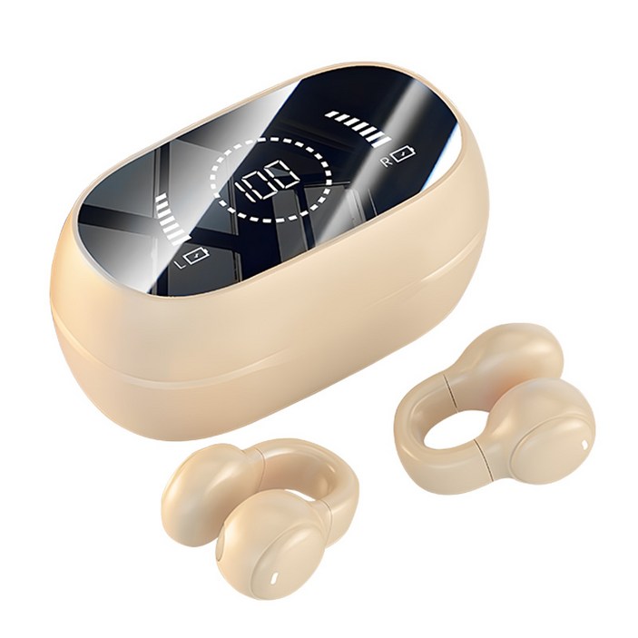 오픈형 무선 골전도 블루투스 V5.3 이어폰 스마트 커널형 노이즈캔슬링 이어폰 고음질 가성비