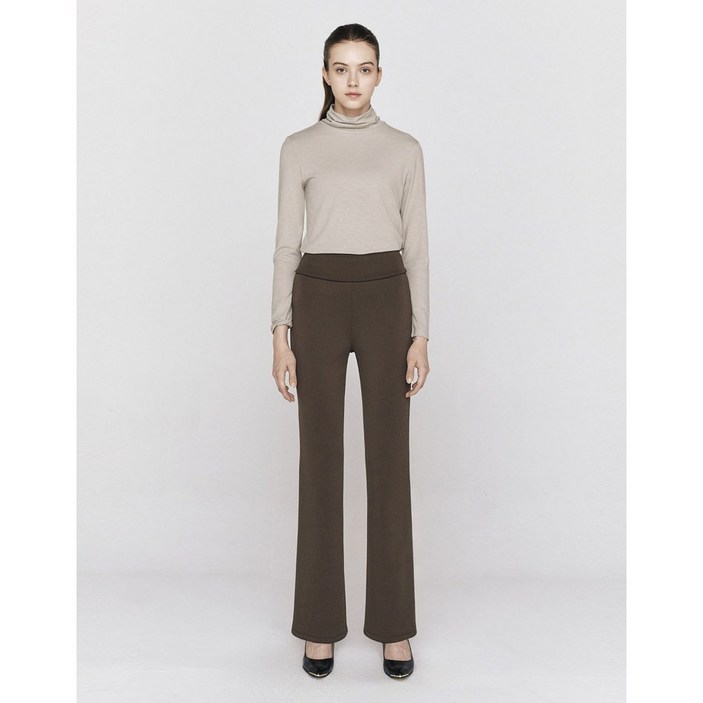 지오다노 여자 기모 플레어핏 풀밴딩 스판 밴츠 2컬러 415926