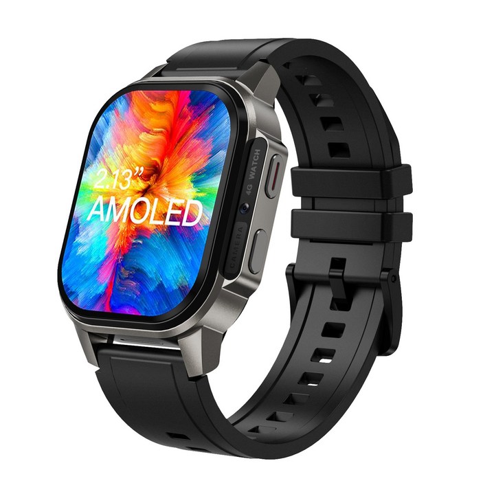 Rainbuvvy DM62 AMOLED 4G 스마트 워치 2.13 HD 스크린 2GB RAM 16G ROM 지원 SIM 와이파이 카메라 GPS Android 8.1 스포츠 워치
