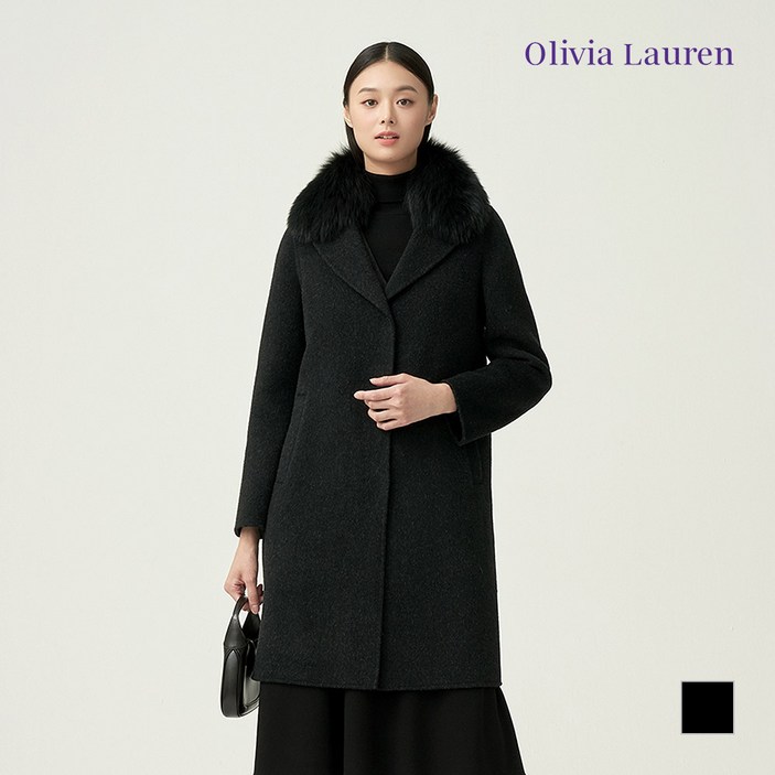 올리비아로렌 폭스퍼 핸드메이드 코트VOPEAXWA361