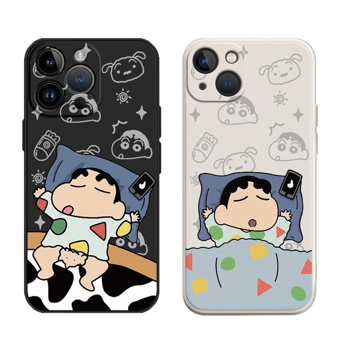 쿨쿨 자는 보이 풀커버 실리콘 아이폰 갤럭시 핸드폰 케이스