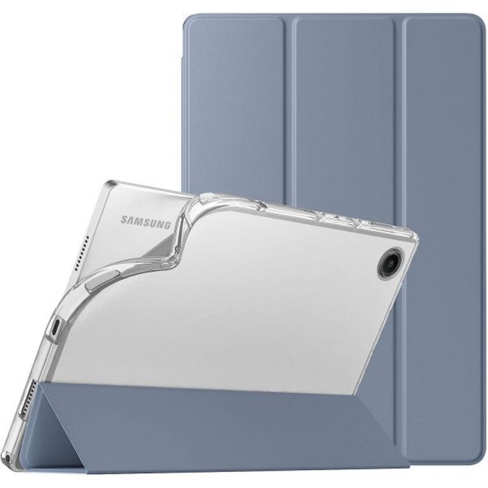 갤럭시 탭 A8 케이스 20212022 10.5 SMX200SMX205 삼성 태블릿용 자동 웨이크슬립 기능이 있는 슬림 소프트 TPU 반투명 프로스팅 뒷면 보호 커버 쉘 그레이