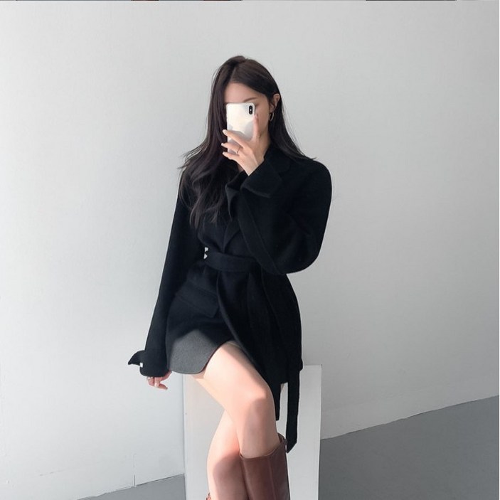 레티고 핸드메이드 여성 모직 자켓 코트