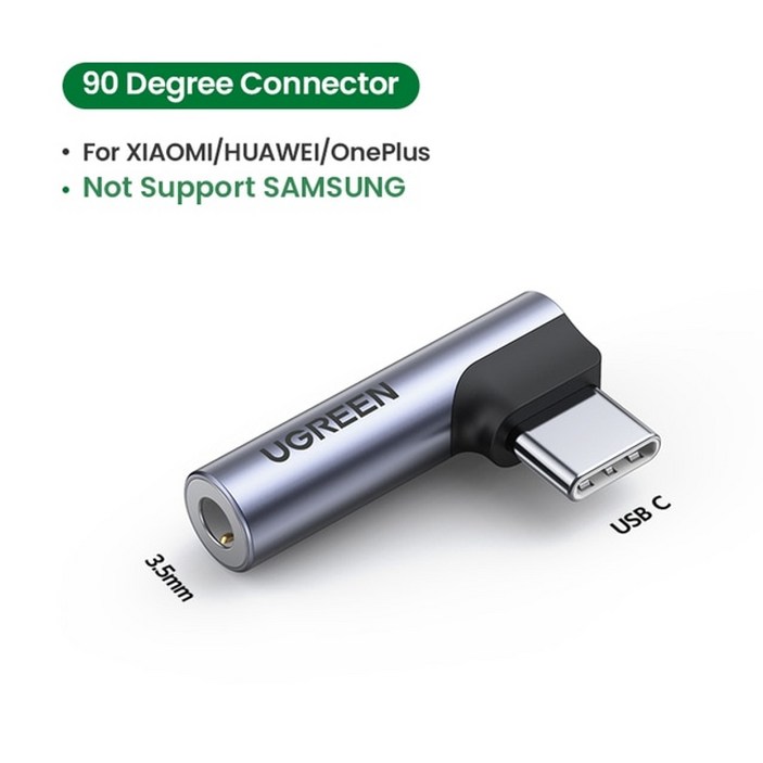 ugreen type c to 3.5mm 헤드폰 잭 3.5 aux usb c 케이블 오디오 usb c 어댑터 huawei v30 p30 pro xiaomi mi 10 oneplus