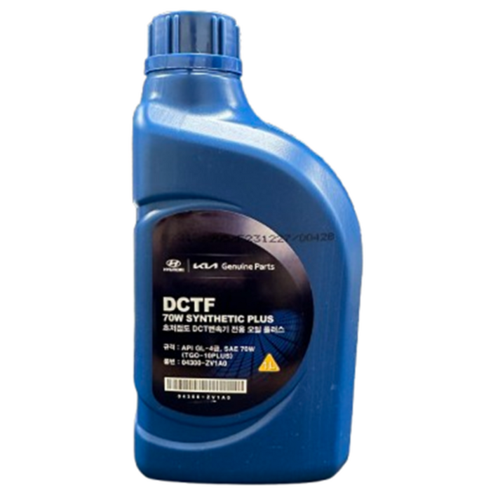 현대모비스 순정 초저점도 DCT변속기 전용 오일 플러스 DCTF 70W SYNTHETIC PLUS 04300-ZV1A0