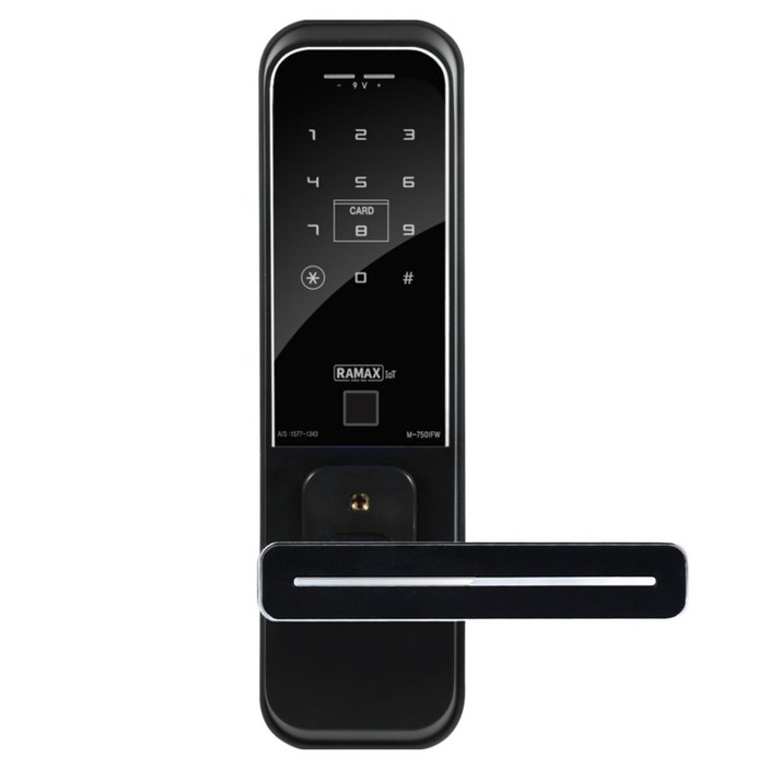 IoT Wi-Fi 스마트 도어락 무타공 M-750 원격제어 앱제어, M-750IW(원격제어)