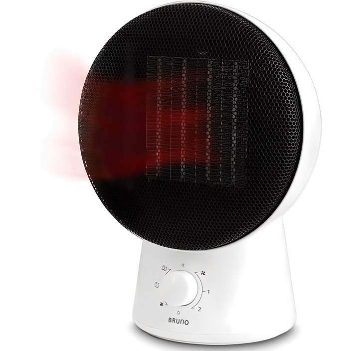 BRUNO 미니 PTC 히터, BPH2203, 화이트