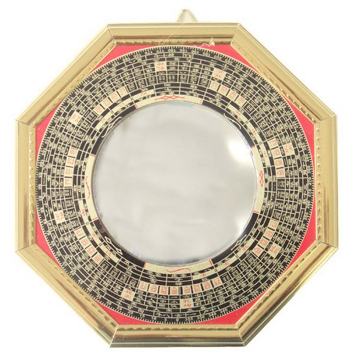 풍문당 0579 목재 팔각 볼록 거울