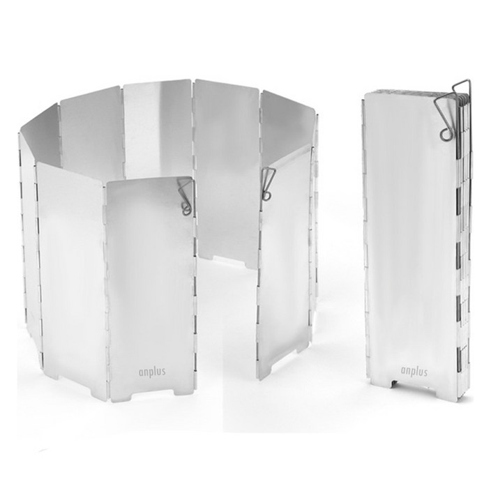 앙플러스 캠핑용 10단 버너 바람막이 파우치 세트