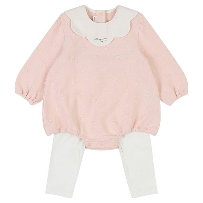 아가방 신생아용 선물용 앤래빗 바디수트  포장 세트  쇼핑백