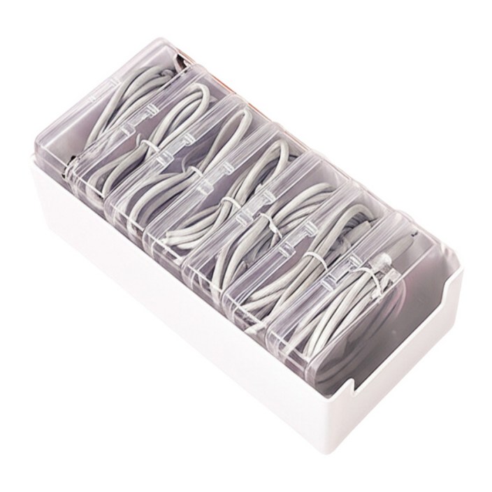 다오미 다용도 케이블 선 개별 정리함 수납함, 1세트, 혼합색상