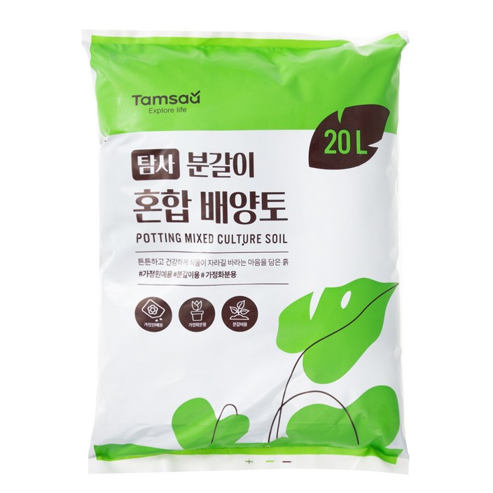 탐사 분갈이 혼합 배양토, 1개, 20L 탐사 분갈이 혼합 배양토, 1개, 20L