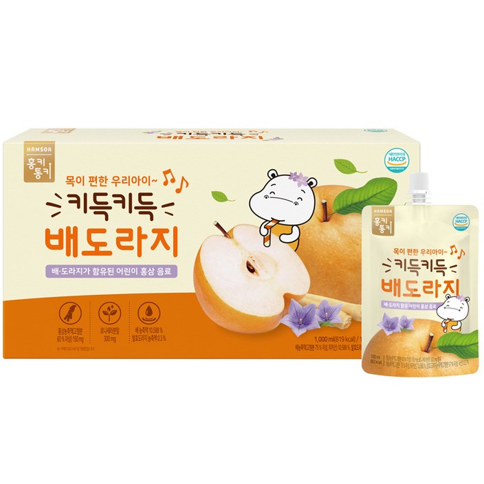 함소아 키득키득 배도라지 주스 100ml, 10개