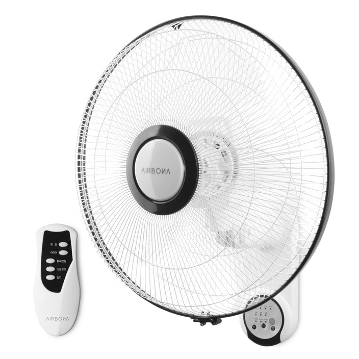 에어보나 벽걸이형 리모컨 가정 업소용 선풍기 40cm AB09WFR, AB09WFR