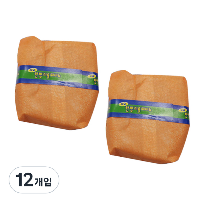 정준산업 한방 미용 때비누, 12개