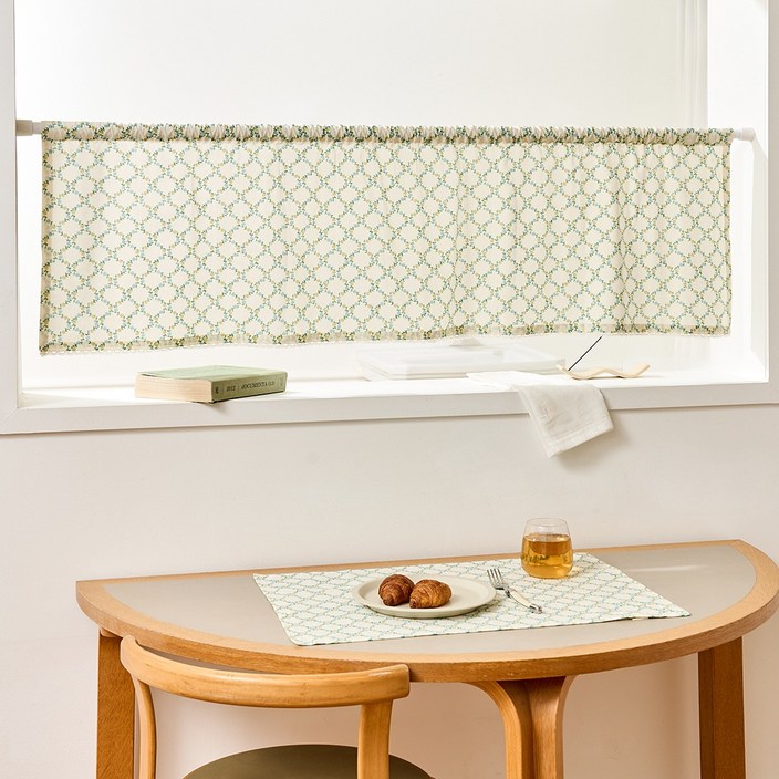 모던하우스 L 크로스 플라워  커튼