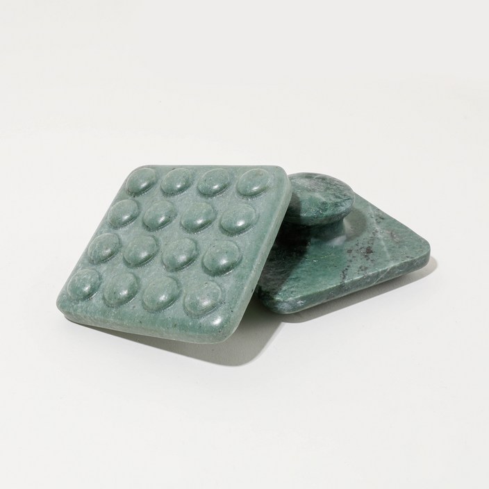 천연옥 사각돌기 괄사/옥괄사