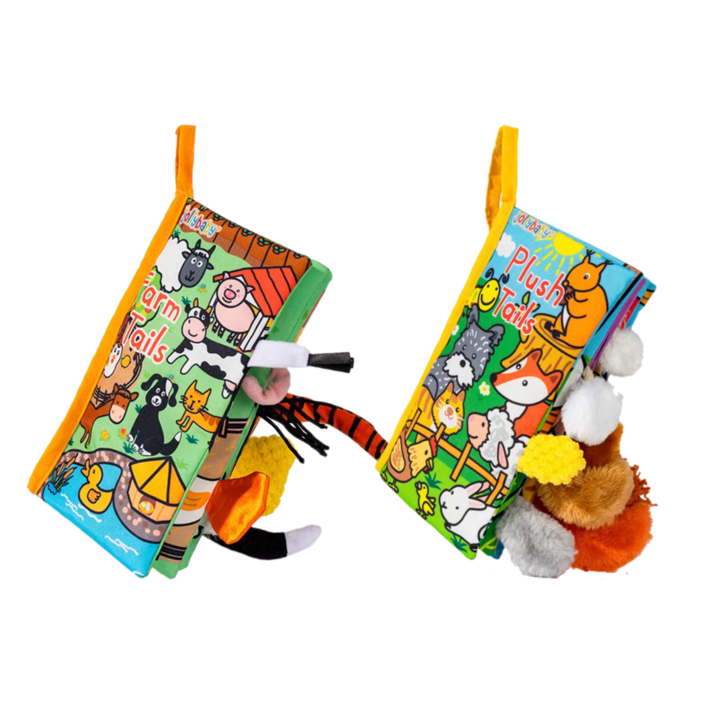 Jollybaby 헝겊책 꼬리책, 농장  플러쉬, 1개