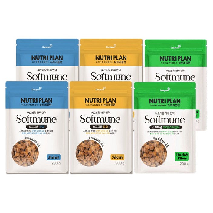 동원 뉴트리플랜 강아지 사료 소프트뮨 1.2kg 3종 혼합, 1개, 1200g, 닭오리