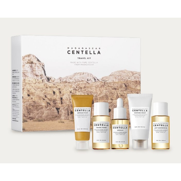 스킨1004 마다가스카르 센텔라 트래블키트 5종 (클렌징오일+폼클렌징+토너+앰플+수딩크림), 2세트