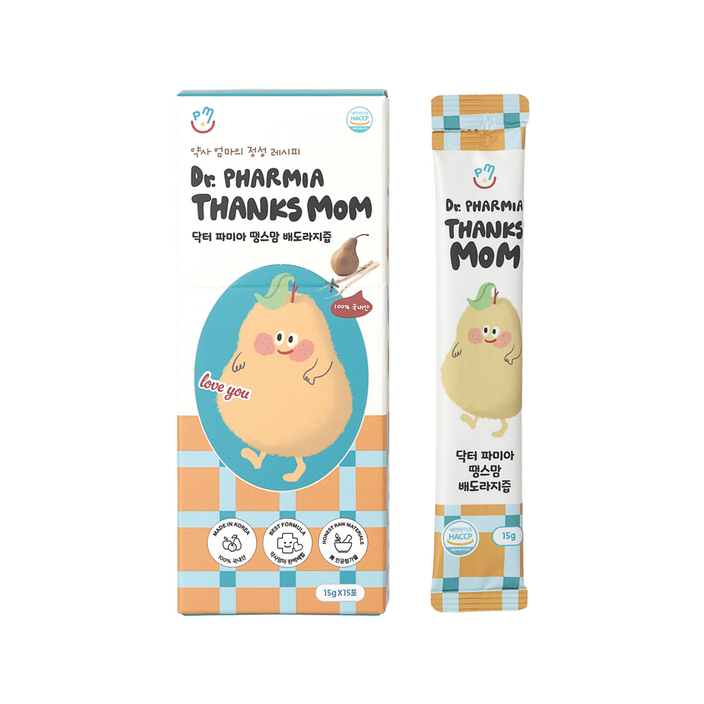 파미아 닥터파미아 땡스맘 국산 배 도라지 맥문동 즙 스틱