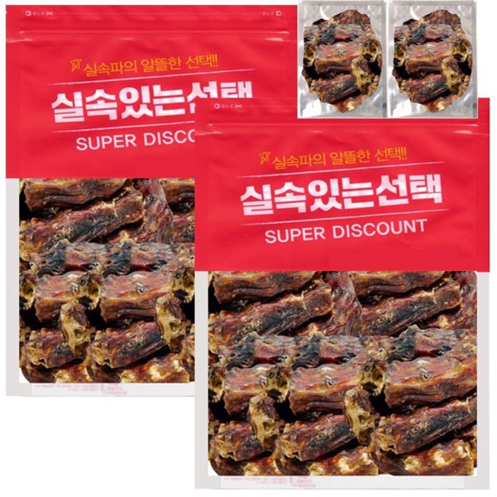 실속있는선택 오리뼈간식 대용량 500g,2개100g,2개 껌, 2개, 오리목뼈500g100g