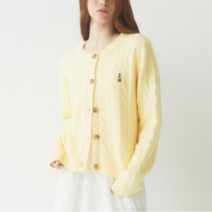 WHO.A.U 후아유 Steve Bokasi Cable Cardigan WHCKE4T23FK