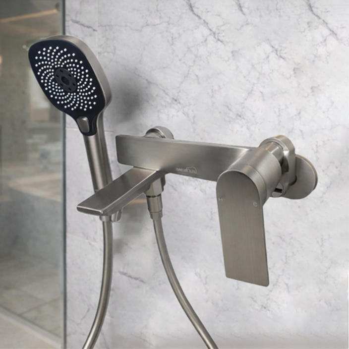 대림바스 니켈무광 욕조수전 사각수전 DLB4213, 실버, 1개