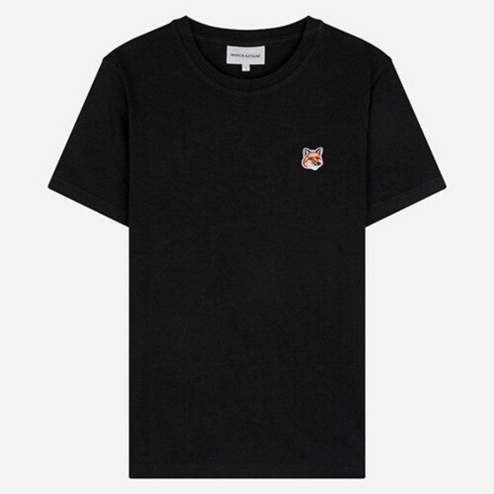 메종키츠네 메종키츠네24SS LW00105KJ0008 P199 폭스 헤드 여성 반팔 티셔츠 블랙