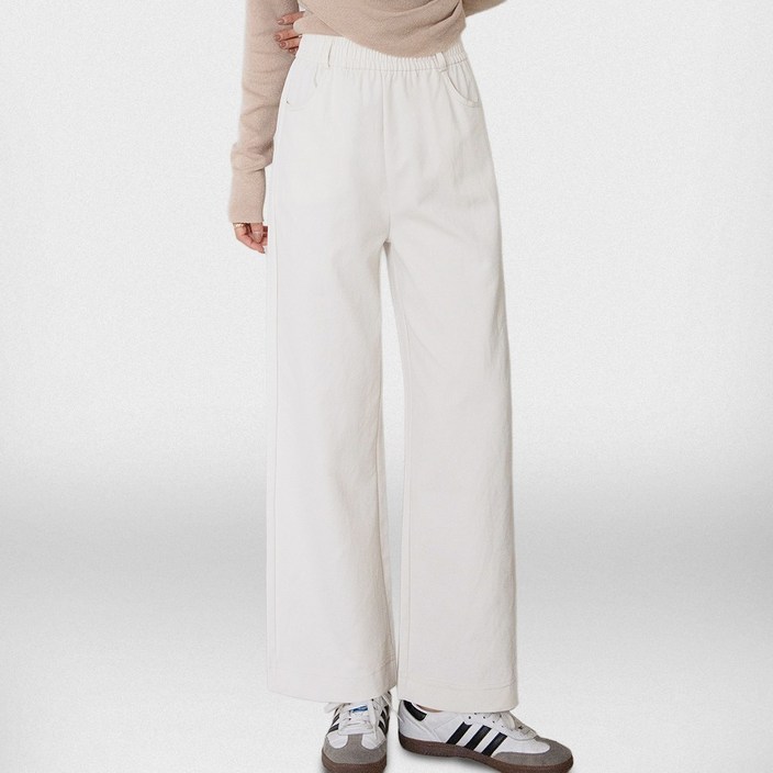 아히쥬 여성 세미와이드 밴딩 슬랙스 팬츠 바지