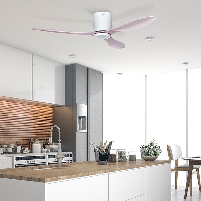 팬앤코 레나 52인치 실링팬 인테리어조명 천장형선풍기 천장등 저소음, 스카이