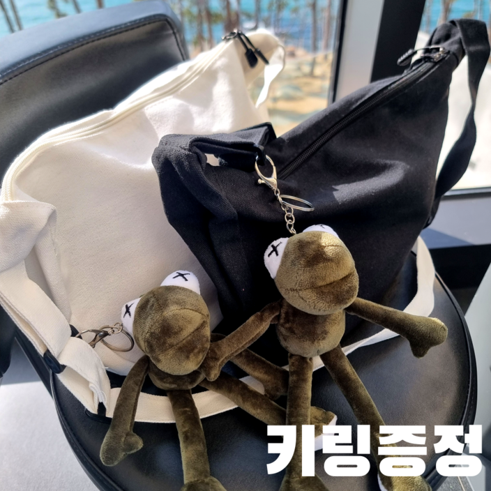 사계절마켓 남녀공용 데일리 캔버스 크로스백
