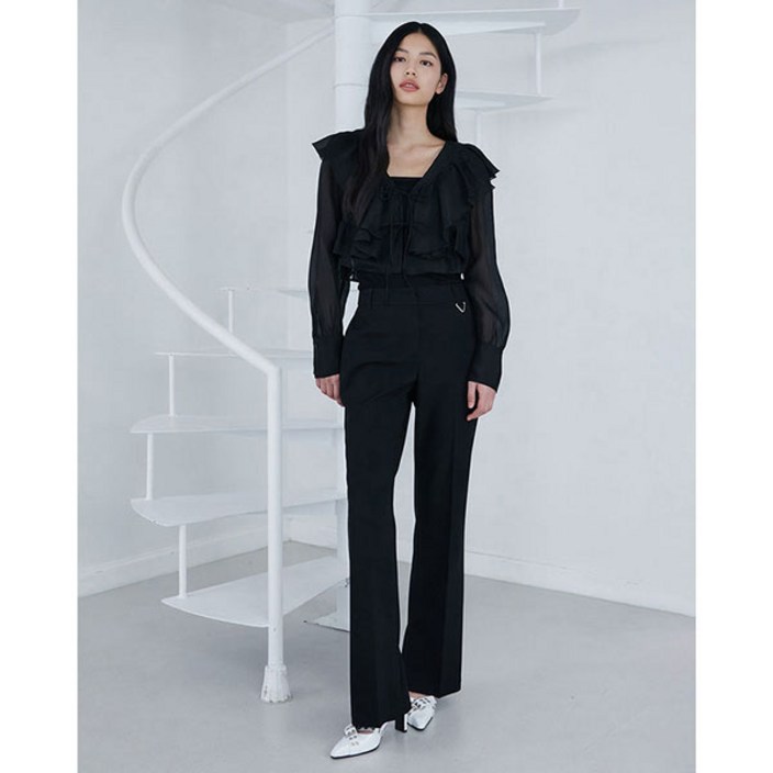 에고이스트 ER1WP262 베이직 일자 슬림핏 롱 팬츠 25년 봄