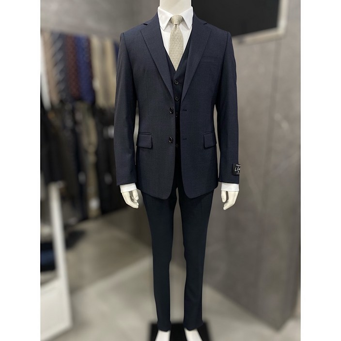 리버클래시 25S/S 다크네이비 체크 울혼방 싱글 수트(LLM11520, LLM13520)_DG