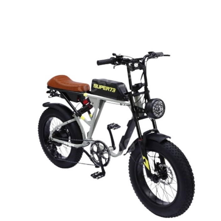 super73 스타일 RX S1 자토바이 전기자전거 남녀공용 복고풍 팻바이크 자전거 고급형, 36Ah듀얼 배터리, 04.super73  RX