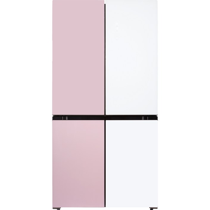 캐리어 클라윈드 양문형냉장고 방문설치, 핑크 + 화이트, HRFSN566WPFR 20221102