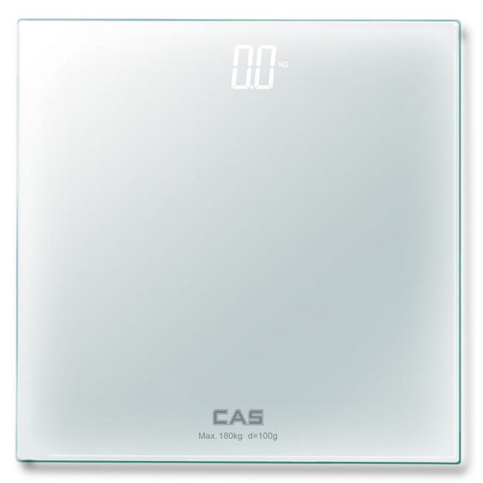 카스 가정용 디지털 체중계, 화이트, 1개, H18
