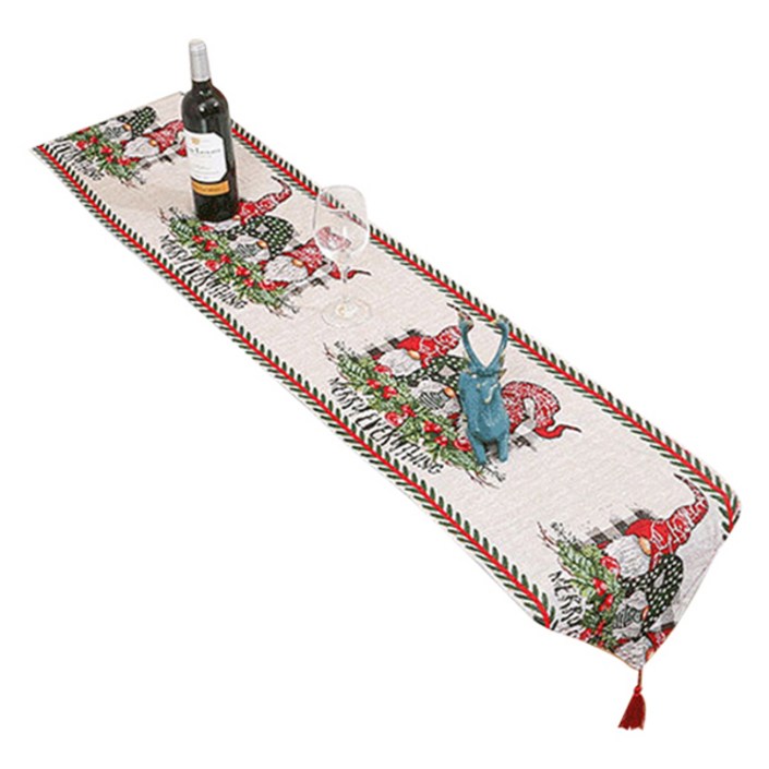 블럭마트 산타클로스 테이블 러너 4인용