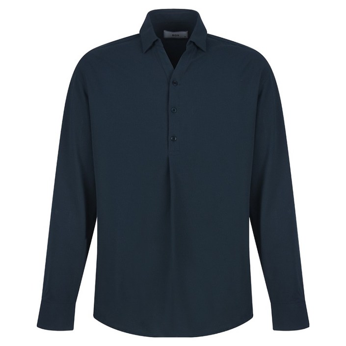 BON 남성용 튜닉 메쉬 헨리넥 셔츠 BN2MBA401