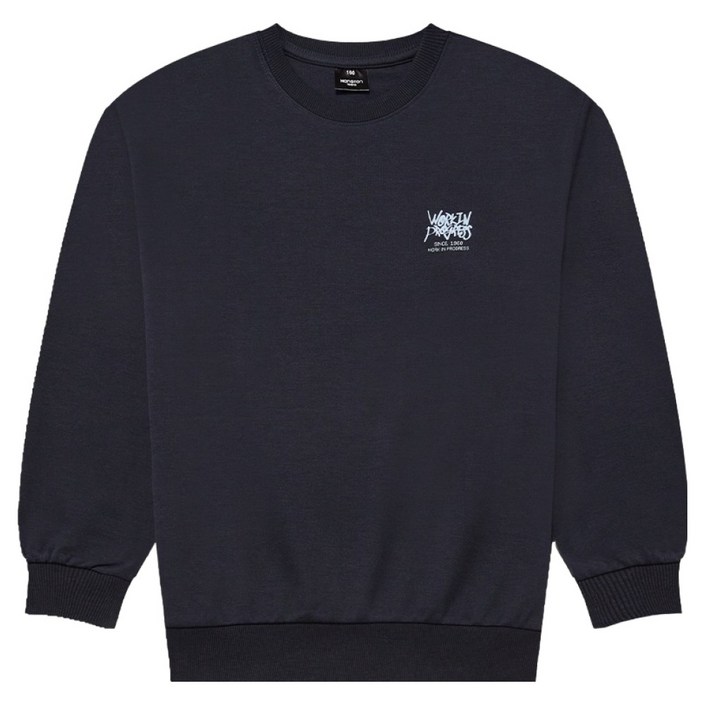 행텐틴즈 아동용 더블 페이스 베이직 맨투맨