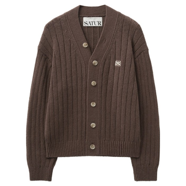 세터 남녀공용 파로 오버 사이즈 부클 가디건 SA233MKC03