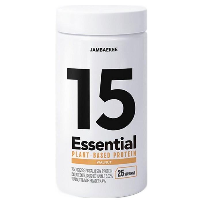 잠백이 에센셜 식물성 단백질 파우더 호두맛